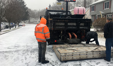 Pothole stoppers can work in all weather.